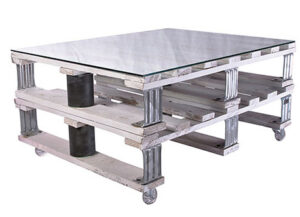Mesa industrial con palets para el estilo de tu hogar