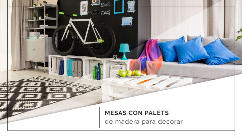 Mesas con palets de madera para decorar