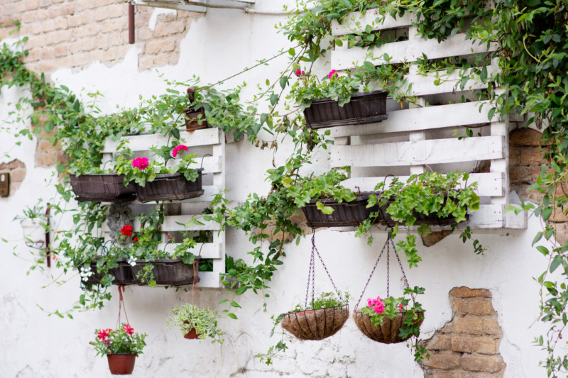 Ideas para jardín con palets
