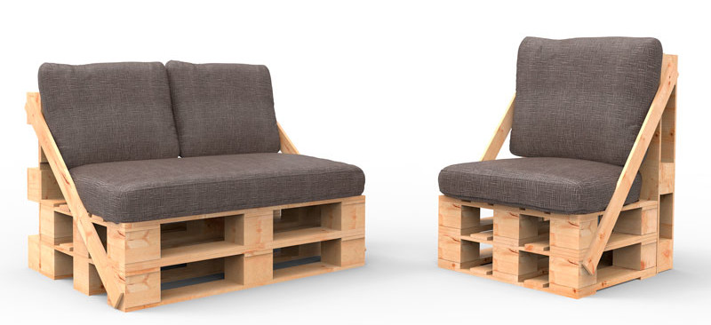 Sillón con palets