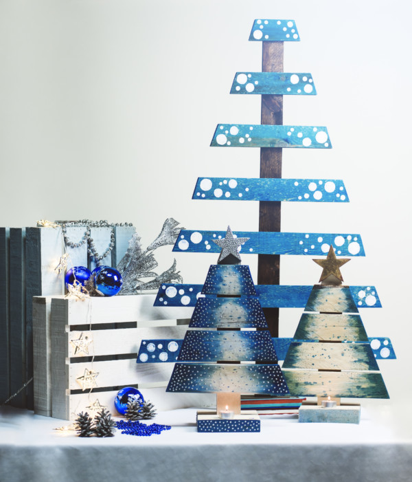 Árbol de navidad con listones, abeto 7