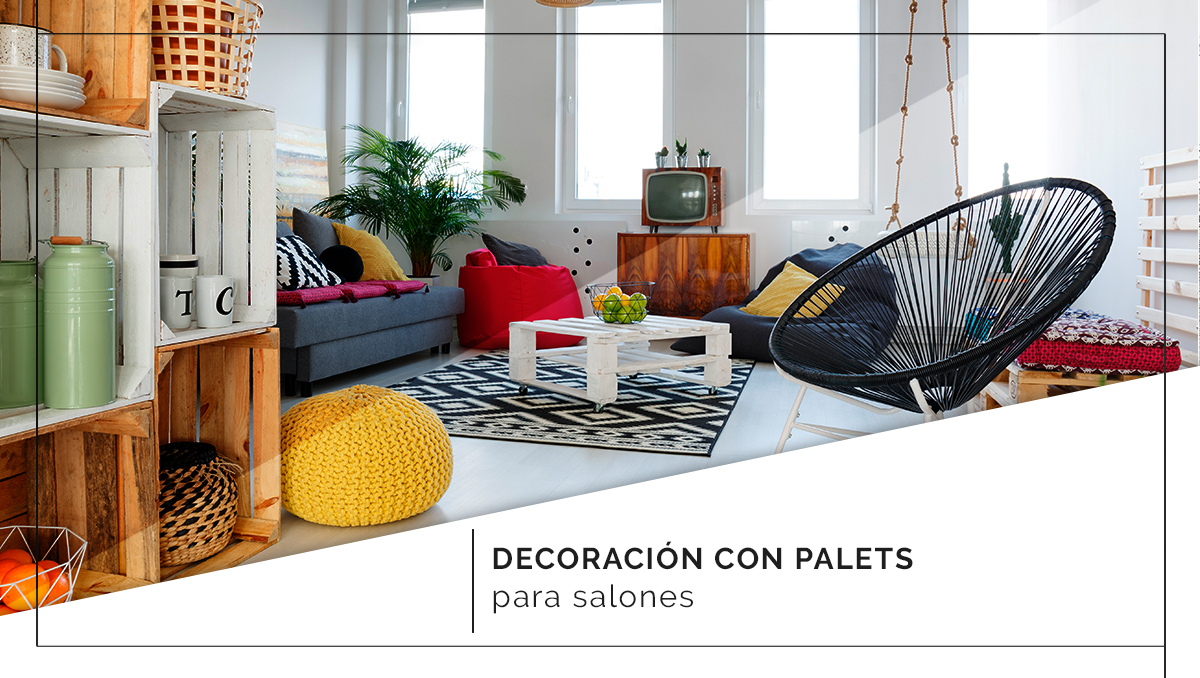 Decoración con palets para salones