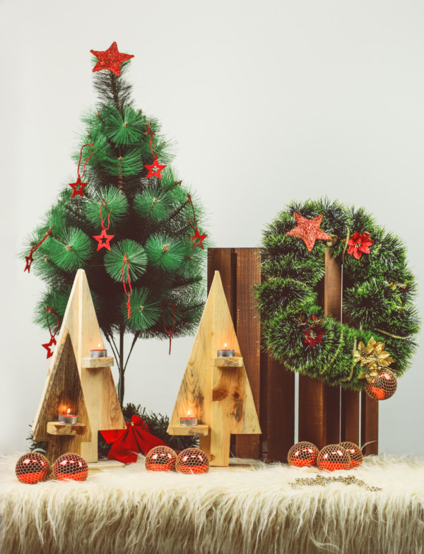 ÁRBOL DE NAVIDAD MADERA