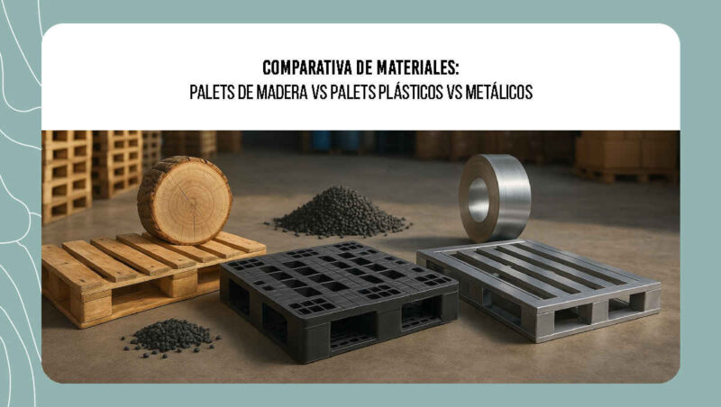 Palets de madera vs palets plásticos vs metálicos